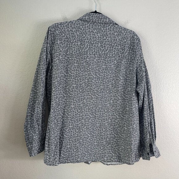 Foxcroft Womens Plus 16W Wrinkle Free Shaped Fit Long Sleeve Blouse Pleated Top - Picture 8 of 9